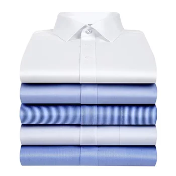 Мужская рубашка в полоску 2023, новая модная хлопчатобумажная рубашка большого размера с длинными рукавами, не глаженая, мужские деловые рубашки высшего качества Hombre
