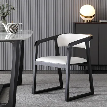 Обеденный стул для кухни в скандинавском стиле, современные минималистичные табуреты из массива дуба, мягкая мебель Silla Comedor для маленькой квартиры, GY50DC