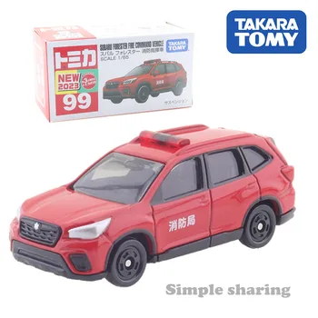 Takara Tomy Tomica № 99 Subaru Forester Fire Command Vehicle Автомобили 1/65 Детские Игрушки Автомобиль, Отлитый под давлением Металлическая модель