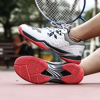 Волейбольная обувь Большого размера 36-45, нескользящие теннисные туфли, легкая обувь для бадминтона, Мужские кроссовки для бадминтона, Мужская спортивная обувь