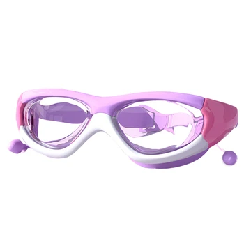 Красочные защитные очки для плавания с панорамным обзором высокой четкости, очки для плавания с высокой степенью комфорта и герметичности B2Cshop