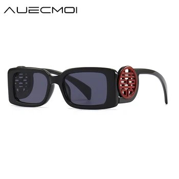 Прямоугольные солнцезащитные очки в маленькой оправе, женские для мужчин, Трендовые Дизайнерские Солнцезащитные очки 2023, модные винтажные Роскошные Брендовые Квадратные оттенки в стиле панк