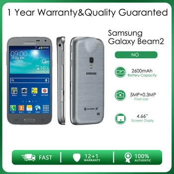 Оригинальный Разблокированный Samsung Galaxy Beam2 G3858 Мобильный телефон с одной Sim-картой 4,66 ' 5.0MP WIFI 2600 мАч 1 ГБ + 512 МБ Android 4.4.2 Телефон