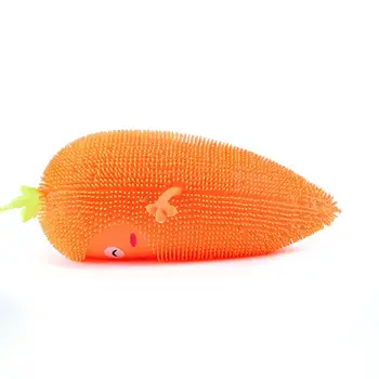 Имитированные однотонные светящиеся игрушки в форме моркови для детей