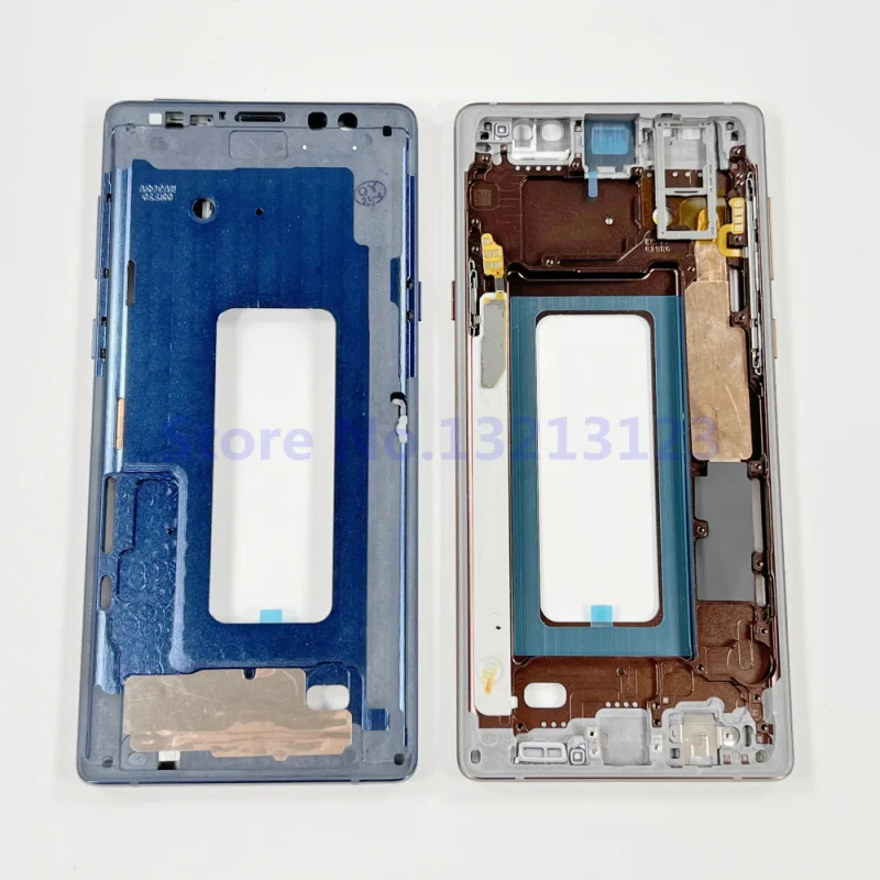 Полный корпус Задняя крышка Стеклянная Средняя рамка для Samsung Galaxy Note 9 N960 N960F Комплектные детали