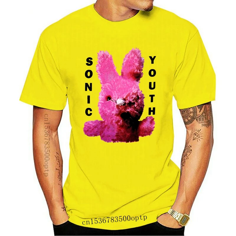 Новая мужская футболка Sonic Youth Dirty Bunny Серебристого цвета-5268A