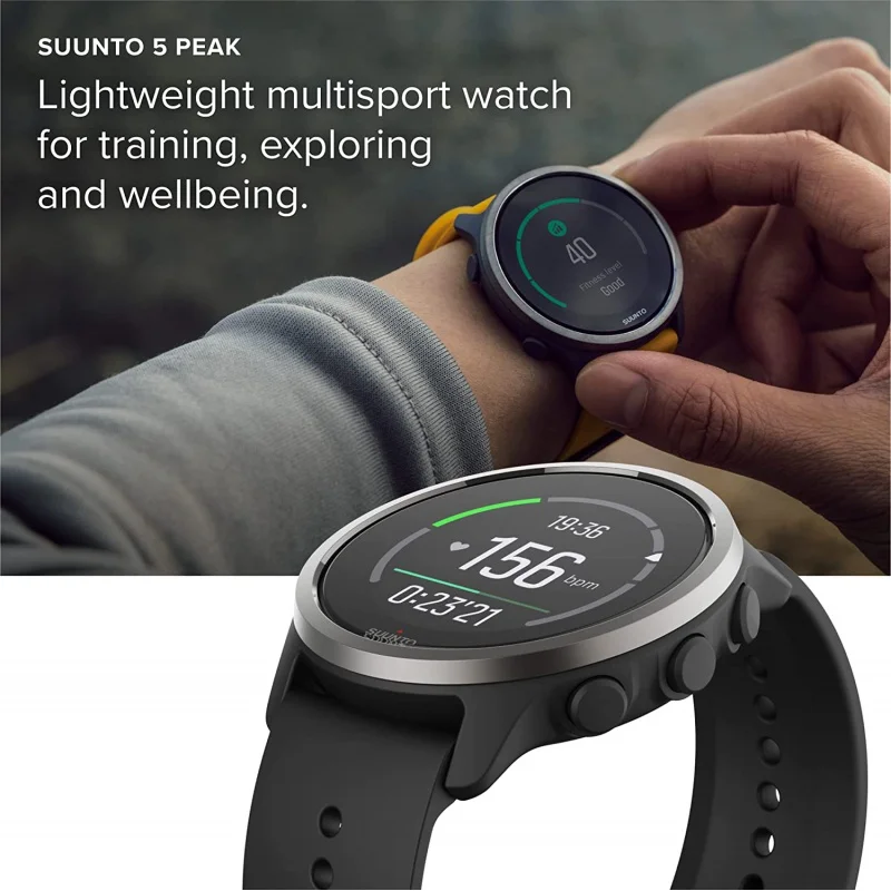 Спортивные часы SUUNTO 5 peak для занятий спортом на открытом воздухе часы для бега пульса марафона GPS альпинизма