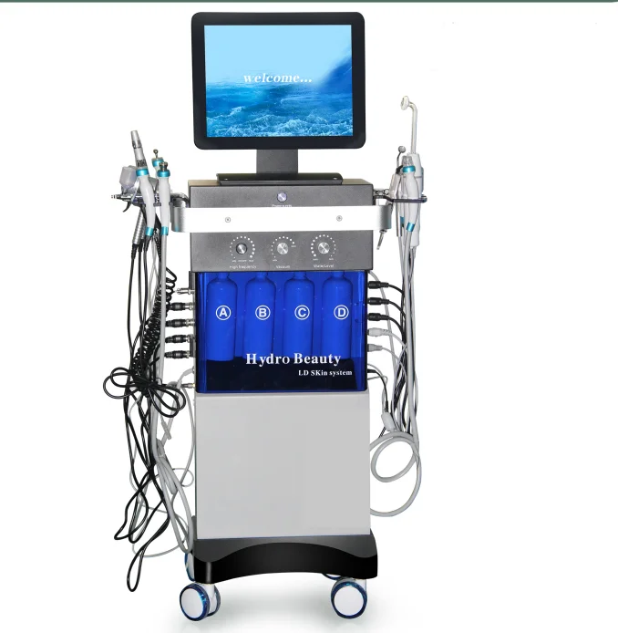 Многофункциональная машина для дермабразии 10 в 1 Hydro Aqua Facial / Hydro Facial aquasure high pressure oxygen jet Machine