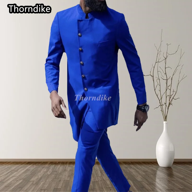 Новый мужской костюм Thorndike фиолетового цвета, сшитый на заказ, униформа из двух частей, костюм для свадьбы, жениха, шафера, вечеринки, однобортный костюм