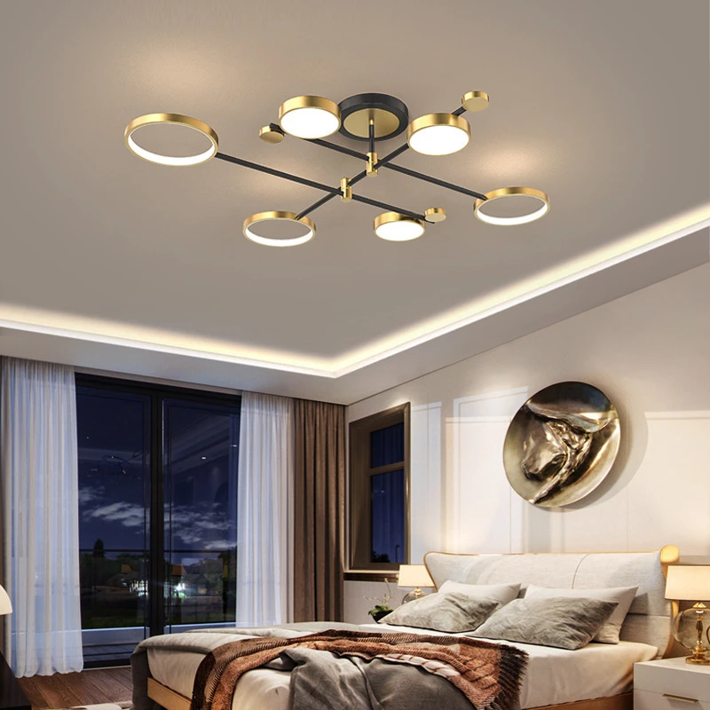 Скандинавские минималистичные светодиодные потолочные светильники, Ретро Креативная скрипка, Потолочные светильники для спальни, кабинета, Роскошная лампа для гостиной в стиле ар-деко.