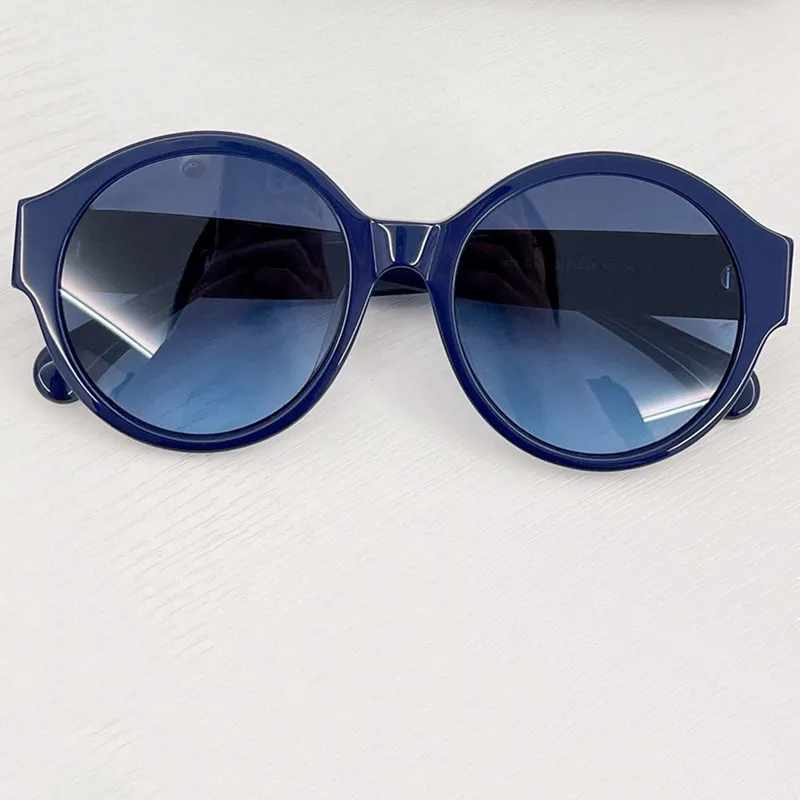 солнцезащитные очки роскошного бренда CH3426 для женщин; винтажные модные Классические Большие круглые солнцезащитные очки для вождения в стиле ретро для девочек; Ацетатные солнцезащитные очки