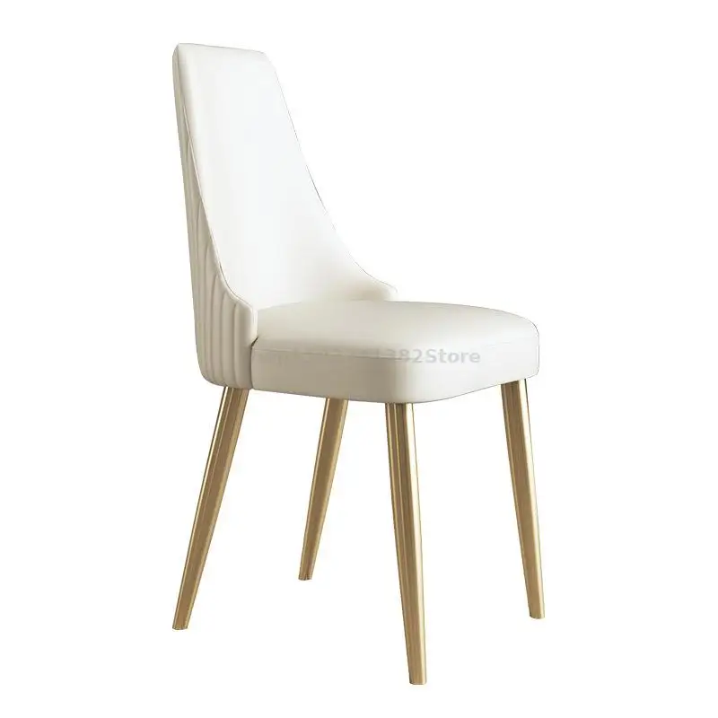 Обеденные стулья Современные легкие роскошные мягкие стулья для кухни дома отдыха, макияжа, отдыха, Европейский мягкий стул со спинкой