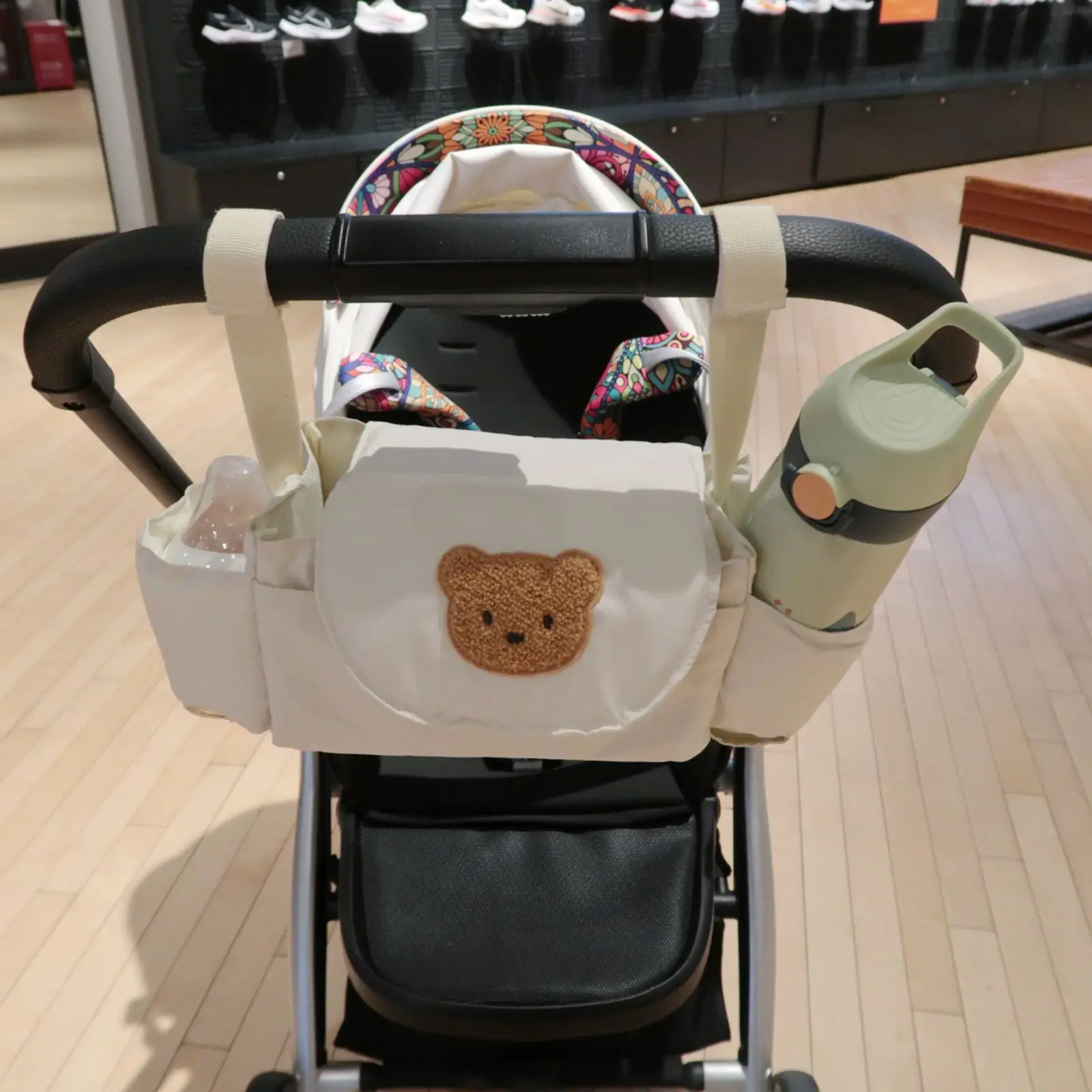 Сумка для детских подгузников с Мультяшным Медведем и кроликом, переносная сумка для коляски, органайзер, Модная Сумка для мамы, модная сумка для хранения