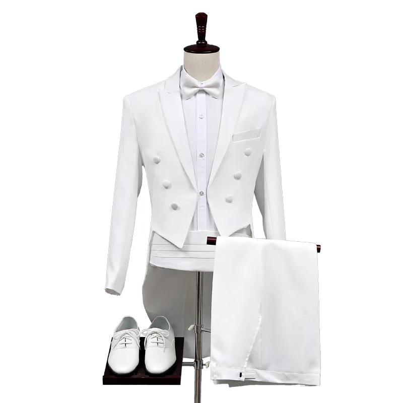 Сшитый на заказ узор для жениха, смокинги для жениха, шаль с лацканами, Мужские костюмы, свадебный шафер SA05-7999